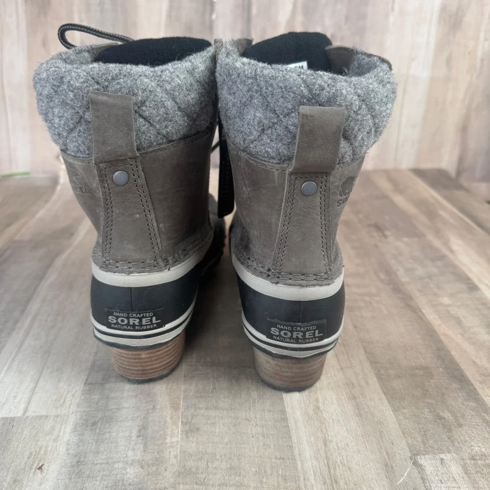 NEW Sorel Women's 5 Black Slimpack II Waterproof Duck Boots NO BOX